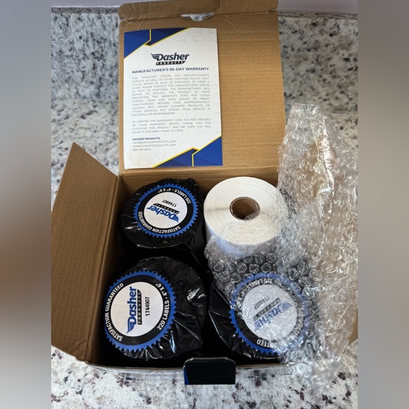 NWT (4) Rolls 4 x 6 Labels Dasher Products Dymo 4XL Compatible - Picture 4 of 8